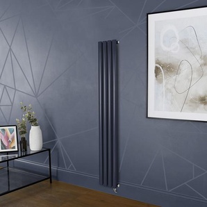 Elektrischer Design Heizkörper (einlagig), 1600mm x 236mm, vertikal - Blau (Regal Blue) - ohne Thermostat - Revive