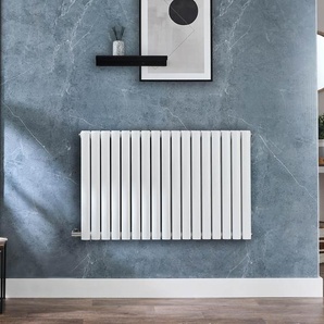 Elektrischer Design-Heizkörper Horizontal (Einlagig) 635mm x 1000mm ohne Thermostat zur Festverdrahtung Weiß - Revive - ECOSO by Hudson Reed