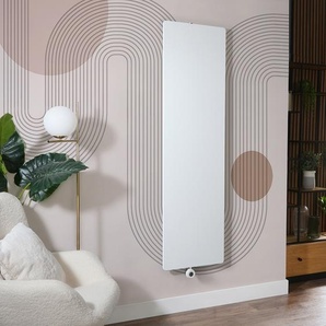 Elektrischer Design-Heizkörper Vertikal| mit WLAN-Heizelement inkl. Stecker oder zur Festverdrahtung | Breite wählbar - Weiß – Ria von Hudson Reed