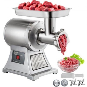 Elektrischer Fleischwolf 850 W, Hackfleisch Maschine 150 kg pro Stunde, Elektrische Wurstmaschine 448 x 210 x 387 mm, Edelstahl Wurstmaschine 193 U/min, für Restaurant, Supermarkt, Metzgerei 1100WJRJ90800X001V2