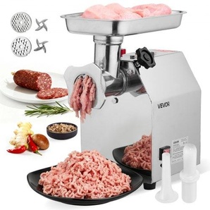 elektrischer Fleischwolf mit 2,49 kg/min Kapazität, industrieller 850 W Tisch-Fleischwolf mit Klinge & Mahlplatte, Wurstmaschine, kommerzieller Fleischwolf aus Edelstahl für Küche Restaurant SYTMDDJRJSYSHS6TA001V2