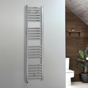 Elektrischer Handtuchheizkörper 1600mm x 400mm inkl. thermostatischem WLAN-Element zur Festverdrahtung - Chrom – Kent - ECOSO by Hudson Reed