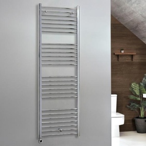 Elektrischer Handtuchheizkörper 1800mm x 600mm inkl. thermostatischem WLAN-Element zur Festverdrahtung - Chrom – Kent - ECOSO by Hudson Reed