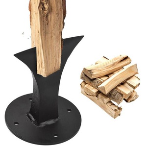 Elektrischer Holzspalter, Holzspalter, Keil, robust, kleiner Brennholzspalter, manueller Holzspalter für kleine Kamine, Holzöfen, Schwarz