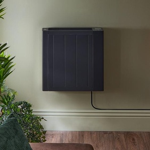 Elektrischer Smart-Heizkörper mit Keramikkern 1000 Watt - zur Festverdrahtung | Schwarz - Lex – ECOSO by Hudson Reed
