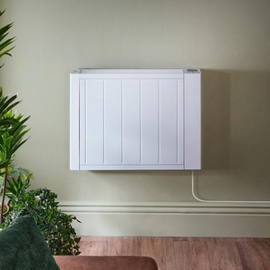 Elektrischer Smart-Heizkörper mit Keramikkern 1500 Watt - mit Stecker | Weiß - Lex – ECOSO by Hudson Reed