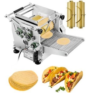 elektrischer Tortillamaker, automatische Maschine zur Herstellung von Maistortillas mit Antihaftbeschichtung & zwei Formen (4 + 6 Zoll), für die Herstellung von Sopes Roti Pita Tortilla DDYMBJDDK46IMCBSIV2