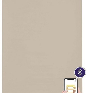Elektrisches Rollo Akkurollo Upcycling appgesteuert, blickdicht, Sunlines, sunlines, blickdicht, ohne Bohren, verschraubt, appgesteuert via Bluetooth
