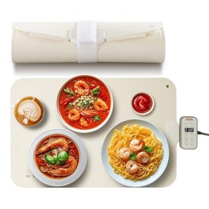 elektrisches Warmhaltetablett Speisenwärmmatte 60 x 40 cm, tragbarer Speisenwärmer mit 4 einstellbaren Temperatureinstellungen, automatischer Abschaltung, Perfekt für Partys, Catering, Buffet DZKJRGBZN600IOST9V2