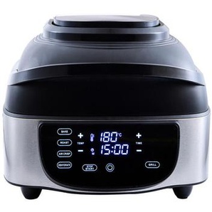 Elektrogrill , Schwarz , Kunststoff , 38x34.5 cm , RoHS, Lfgb , antihaftbeschichtet, Standgerät, einfache Reinigung, Temperatur einstellbar, Ein-/Ausschalter , Grills, Elektrogrills