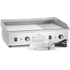 Elektrogrill, Tischgrill mit LED-Anzeige, Elektrogrill für Balkon & Indoor, Edelstahl Elektro Grill, Grillplatte mit abnehmbarer Antihaftplatte &