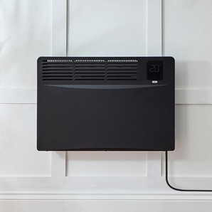 Elektroheizung Smart Konvektor - Wandmontage 420mm x 665mm 1500 Watt - mit Stecker | Schwarz - Elio – ECOSO by Hudson Reed