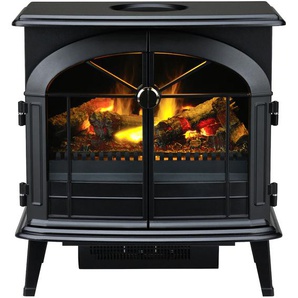 Elektrokamin DIMPLEX Stockbridge Elektrokaminöfen schwarz Elektrokamine schwarz, mit Heizung, Fernbedienung, 3D Optimyst Flammeneffek