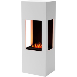 Elektrokamin GLOW FIRE »Böll« Elektrokaminöfen weiß Elektrokamine Wasserdampfkamin mit 3D Feuer integriertem Knistereffekt