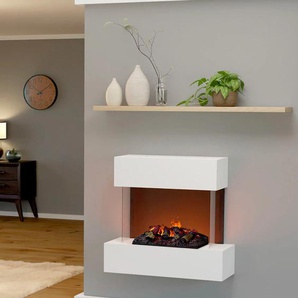 Elektrokamin GLOW FIRE »Hölderlin« Elektrokaminöfen weiß Elektrokamine Wasserdampfkamin mit 3D Feuer integriertem Knistereffekt
