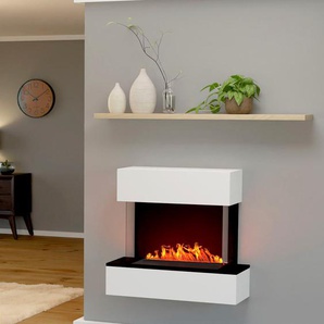 Elektrokamin GLOW FIRE »Hölderlin Sims« Elektrokaminöfen weiß Elektrokamine Wasserdampfkamin mit 3D Feuer integriertem Knistereffekt
