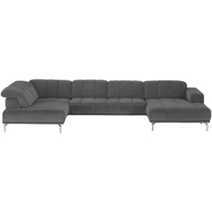 Lounge Collection Wohnlandschaft Sarina ¦ grau ¦ Maße (cm): B: 383 H: 75 T: 212.0