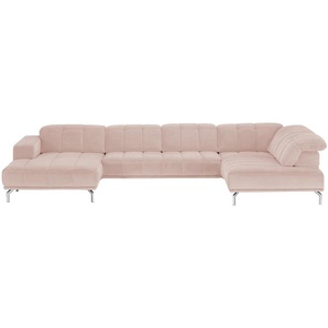 Lounge Collection Wohnlandschaft Sarina ¦ rosa/pink ¦ Maße (cm): B: 383 H: 75 T: 212.0