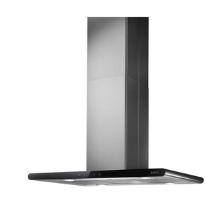 Elica Galaxy Island PRF0017852B Inselhaube 90 cm Edelstahl Schwarzes Glas