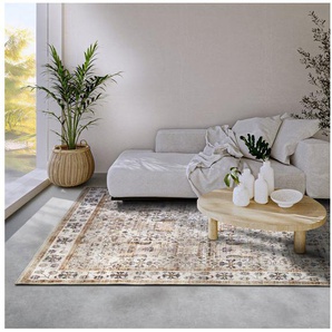 ELLE DECORATION Teppich Saveh, rechteckig, Höhe: 5 mm, Kurzflor, Anti Rutsch, Vintage, Klassisch, Wohnzimmer, Flur