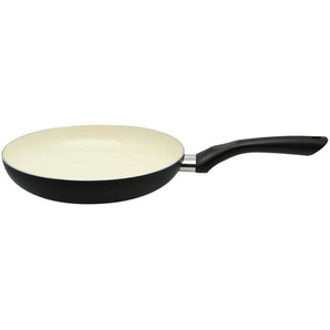 ELO Bratpfanne Keramikpfanne, Creme, Schwarz, Metall, rund, antihaftbeschichtet, Kochen, Pfannen, Bratpfannen