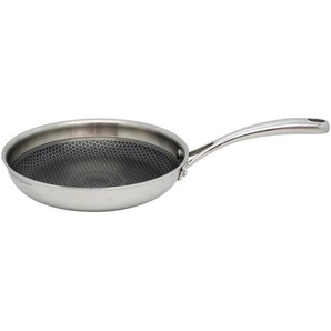 ELO Bratpfanne Relief, Silber, Metall, rund, antihaftbeschichtet, backofengeeignet, Kochen, Pfannen, Bratpfannen