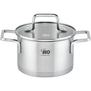 ELO Fleischtopf Topas, Silber, Metall, 1,7 L, rund, backofengeeignet, Kochen, Töpfe, Fleischtöpfe