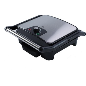 Elta KG-201 Edelstahl Kontaktgrill/ Multigrill mit herausnehmbarer Krümmelschale, antihaftbeschichtet, integrierte Fettablauffunktion NEW-188