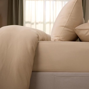 Emma Premium Plus Spannbettlaken | Beige | 200x200cm