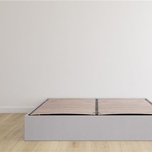 Emma Premium Stauraumbett 140x200 V2 - hellgrau