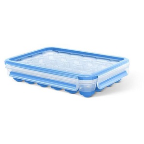 Emsa Eiswürfelform Clip & Close, Blau, Transparent, Kunststoff, 16.5x4.9x22.6 cm, Essen & Trinken, Barausstattung