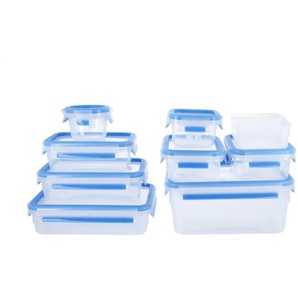 emsa Frischhaltedosen 9er-Set Clip & Close - transparent/klar - Kunststoff | Möbel Kraft