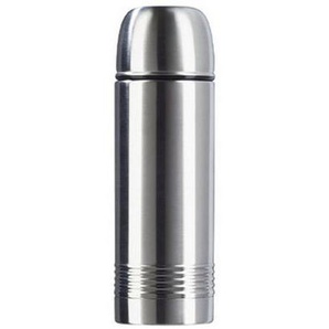 Emsa Isolierflasche Senator, Edelstahl, Metall, 0,5 L, Vakuum, abnehmbarer Deckel, Trinkmöglichkeit im hält warm, kalt, Kaffee & Tee, Kannen,