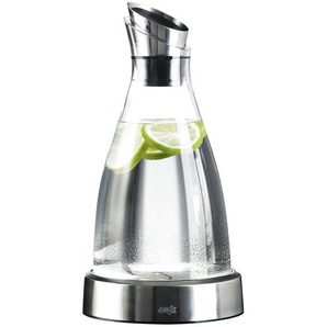emsa Kühlkaraffe 1,0 Liter  Flow | transparent/klar | Edelstahl, Glas , Glas , Edelstahl | 29 cm | [14.5] |