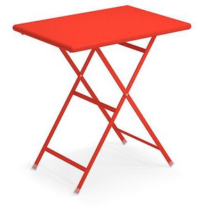 EMU Klapptisch Arc en Ciel 70x50 cm Farbe rosso scarlatto Stahl beschichtet