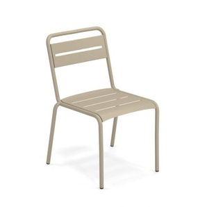 EMU Stapelstuhl Star in Farbe taupe pulverbeschichtetes Stahl, stapelbar