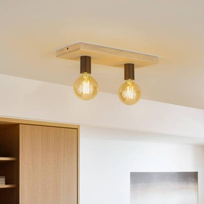 Envostar Lobo Deckenlampe 2fl. Kiefer grau LW2561257