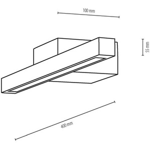 Envostar Mirror LED-Spiegelleuchte Eiche, 40 cm LW8952174