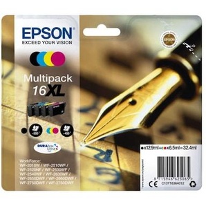 Epson 16XL Original Druckerpatronen Multipack Schwarz Cyan Magenta Gelb T1636 C13T16364012