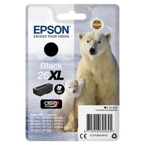 Epson 26XL Original Druckerpatrone Schwarz mit hoher Kapazität T2621 C13T26214012
