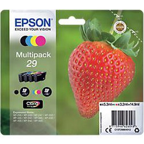 Epson 29 Original Tintenpatrone C13T29864012 Schwarz, Cyan, Magenta, Gelb Multipack 4 Stück 8224428
