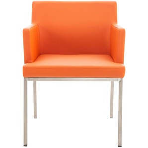 Eptevann Dining Chair - Modern - Orange - Metal - 58 cm x 60 cm x 80 cm