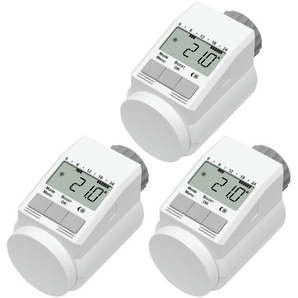Eqiva 3er-Set Elektronischer Heizkörperthermostat Model L mit Boost-Funktion 122424