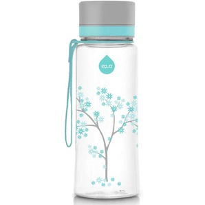 Trinkflasche EQUA Kids Mint Blossom Trinkflaschen Gr. 600 ml, blau (hellblau, transparent) Trinkflaschen Tritankunststoff, Inhalt 600 ml