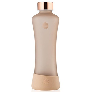 Trinkflasche EQUA Squeeze Ginger Trinkflaschen Gr. 550 ml, beige (natur) Trinkflaschen Glastrinkflasche im sportlich-ergonomischen Design, 550 ml