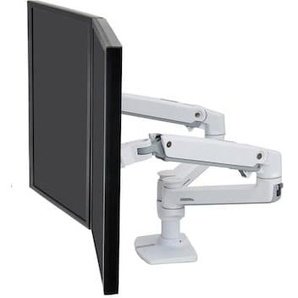 Ergotron LX Dual Monitorarm für zwei Monitore, Tischhalterung (Weiß) 45-491-216