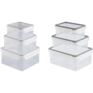 ERNESTO® Frischhaltedosen-Set, 3 Stück, mit Klickverschlüssen