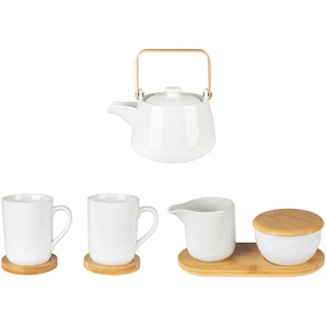 ERNESTO® Teekanne/ Tassen-Set/ Zuckerdose-und-Milchkännchen-Set