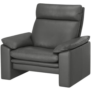 erpo just relax Ledersessel  JR963 Bari ¦ grau ¦ Maße (cm): B: 103 H: 99 T: 85.0
