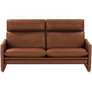 erpo just relax Ledersofa  JR 290 Trento ¦ braun ¦ Maße (cm): B: 174 H: 93 T: 86